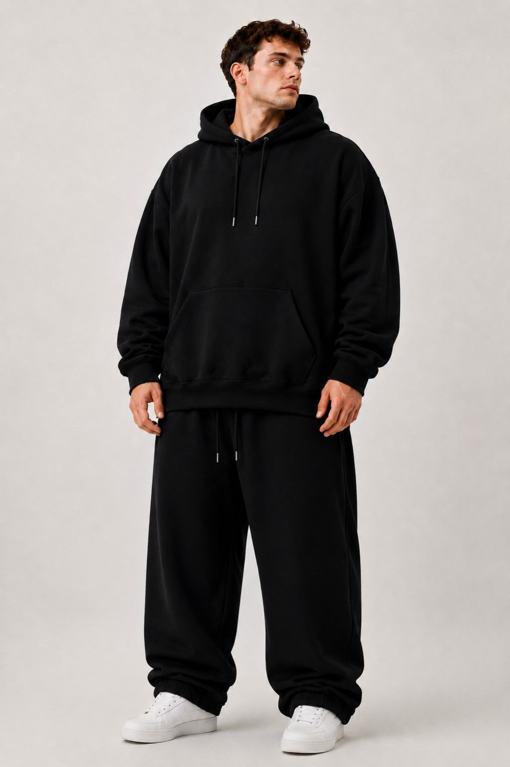 TOOFAN men's plus size hoodie 5XL to 10XL cotton oversized fit